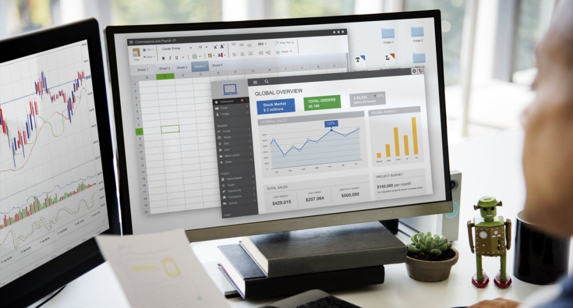 Businessman Working Graph Spreadsheet White Table Businessman Working